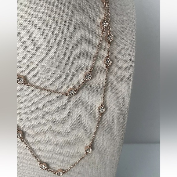 Kate Spade Gatsby Dot Mini Scatter Necklace- Rose Gold - Picture 6 of 7